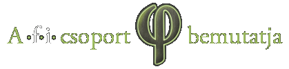 A .f.i. csoport bemutatja A .f.i. csoport bemutatja
